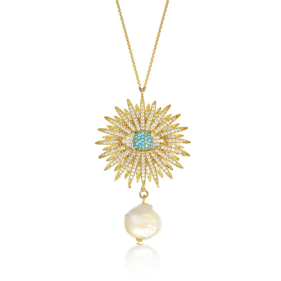 GLARE OF BLUE EYE NECKLACE