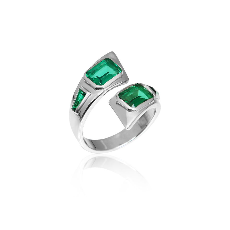 GREEN GEO RING