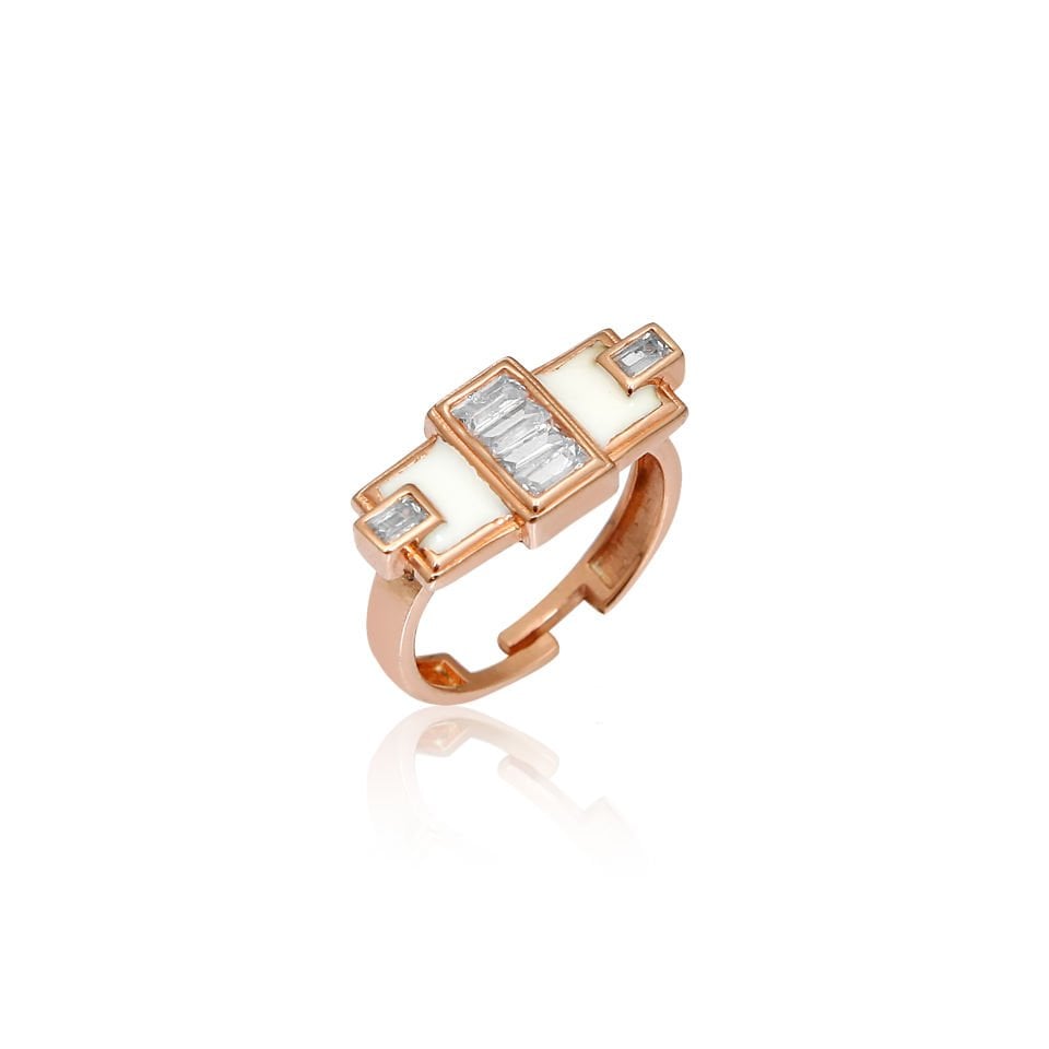 WHITE SPARKLE RING