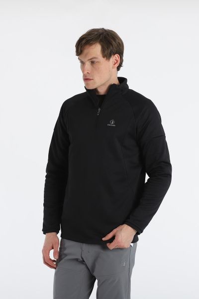 Climbolic Dali Yarım Fermuarlı Polar Sweat Siyah - L