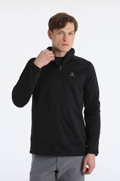 Climbolic Dali Yarım Fermuarlı Polar Sweat Siyah - XL