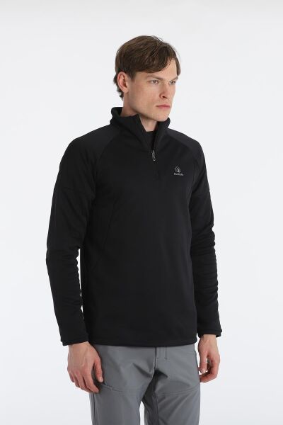 Climbolic Dali Yarım Fermuarlı Polar Sweat Siyah - XL