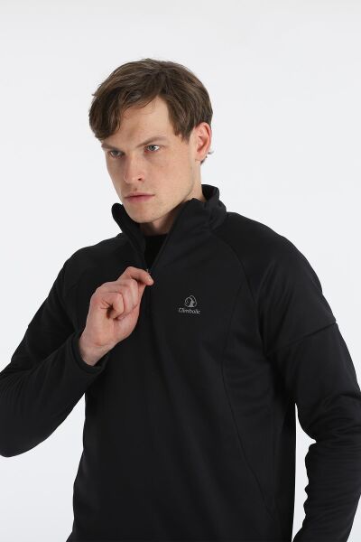 Climbolic Dali Yarım Fermuarlı Polar Sweat Siyah - XL