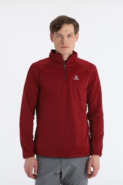 Climbolic Dali Yarım Fermuarlı Polar Sweat Bordo - XL