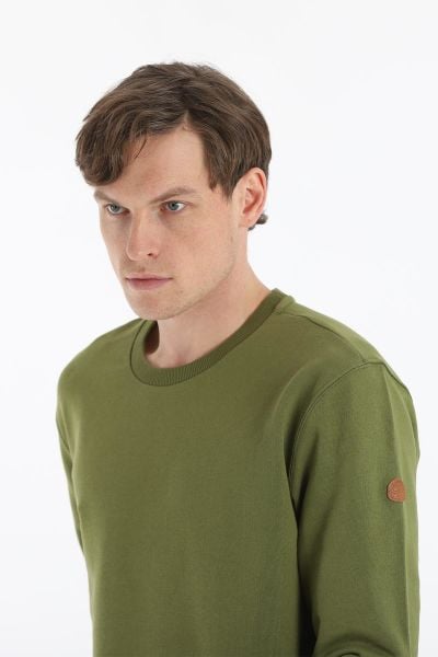 Climbolic Pyro Unisex Bisiklet Yaka Sweat Yeşil - L