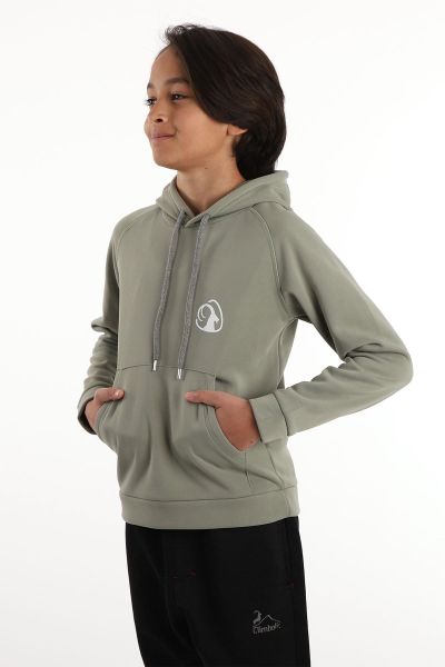 Climbolic Wave Çocuk Kapuşonlu Sweat Yeşil - 08 YAŞ