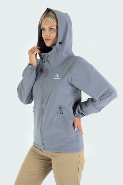 Climbolic Solano Outdoor Kadın Rüzgarlık Gri - 2XL