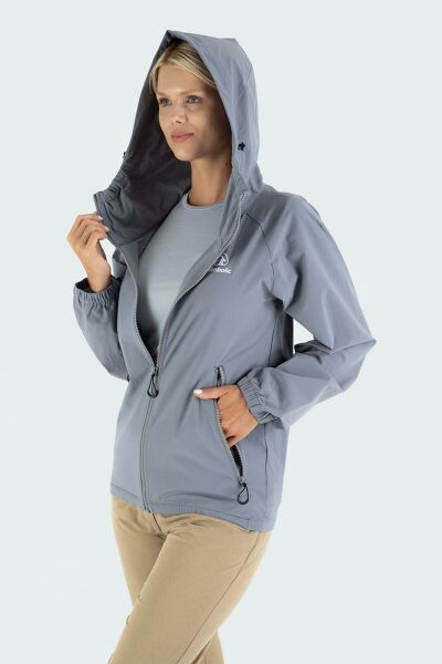 Climbolic Solano Outdoor Kadın Rüzgarlık Gri - 2XL