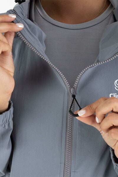 Climbolic Solano Outdoor Kadın Rüzgarlık Gri - 2XL