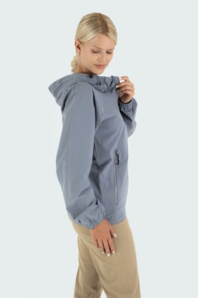Climbolic Solano Outdoor Kadın Rüzgarlık Gri - 2XL