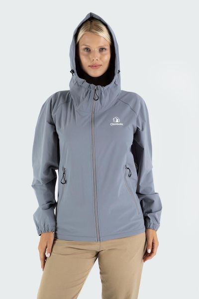 Climbolic Solano Outdoor Kadın Rüzgarlık Gri - XL