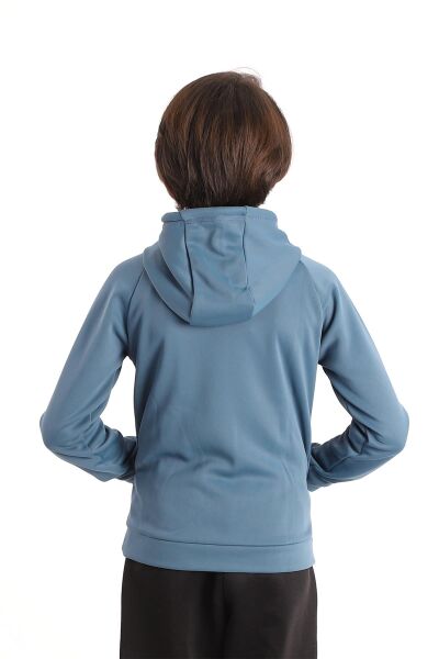 Climbolic Wave Çocuk Kapuşonlu Sweat İndigo - 08 YAŞ