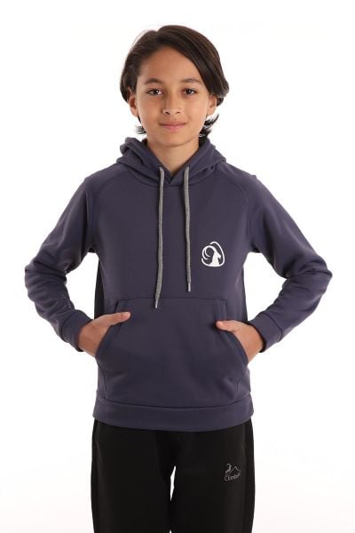 Climbolic Wave Çocuk Kapuşonlu Sweat Koyu İndigo - 12 YAŞ