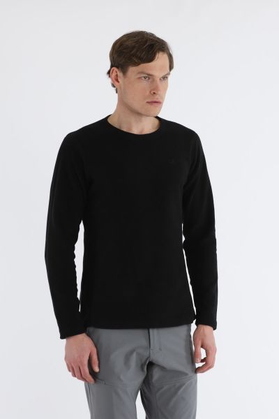 Climbolic Swiss Max Outdoor Erkek Polar Sweat Siyah - 4XL