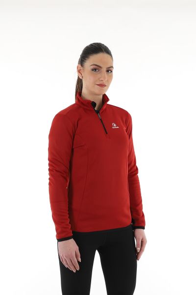 Climbolic Cindy Plus Yarım Fermuarlı Polar Kırmızı - L