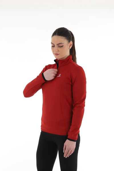 Climbolic Cindy Plus Yarım Fermuarlı Polar Kırmızı - L
