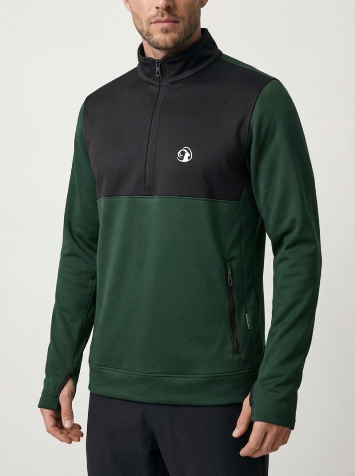 Climbolic Cuppon Yarım Fermuarli Polar Sweat Yeşil - XL