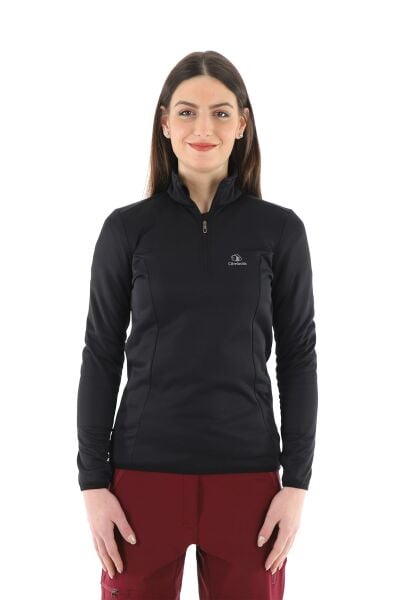 Climbolic Cindy Plus Yarım Fermuarlı Polar Siyah - XL