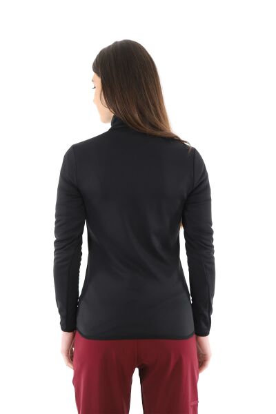 Climbolic Cindy Plus Yarım Fermuarlı Polar Siyah - XL