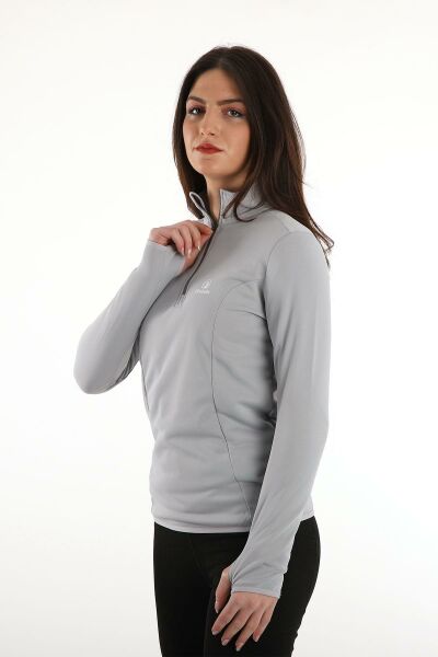Climbolic Cindy Plus Yarım Fermuarlı Polar Gri - XL
