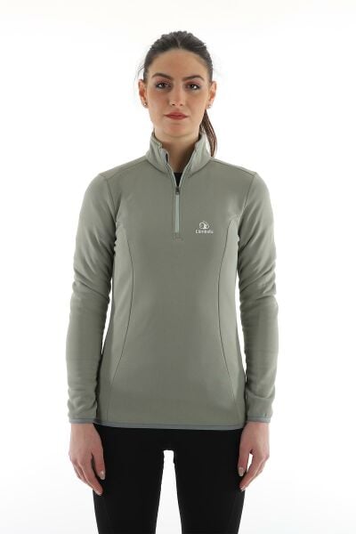 Climbolic Cindy Plus Yarım Fermuarlı Polar Açık Yeşil - XL
