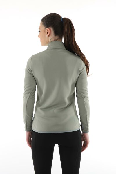 Climbolic Cindy Plus Yarım Fermuarlı Polar Açık Yeşil - XL