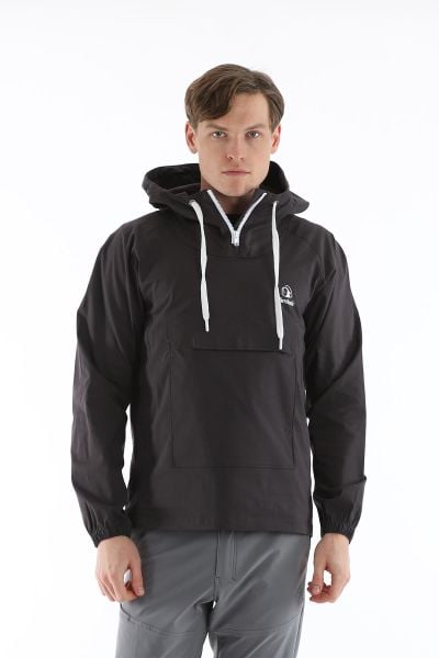 Climbolic Kanguru Kapüşonlu Erkek Rüzgarlık Bordo - 2XL