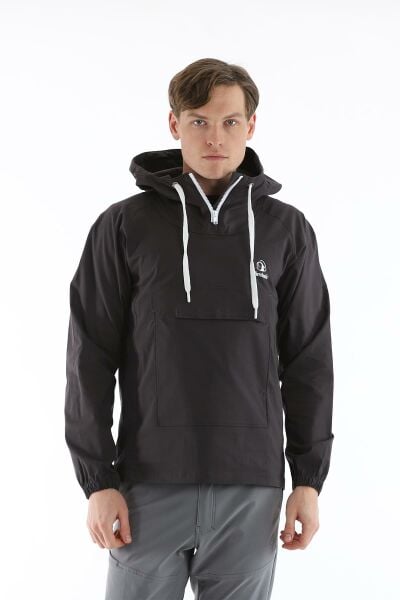 Climbolic Kanguru Kapüşonlu Erkek Rüzgarlık Açik Pembe - 3XL