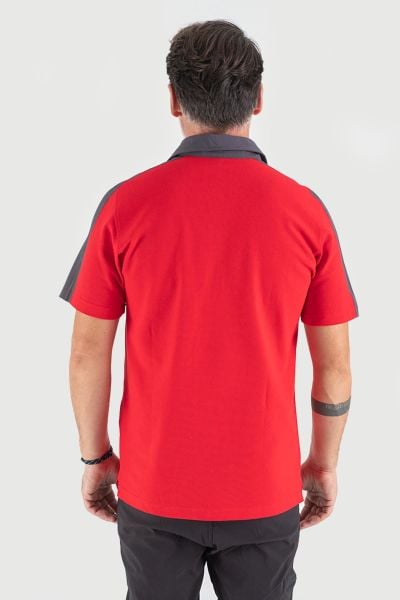 Climbolic Flash Polo Yaka T-Shirt Kırmızı - M