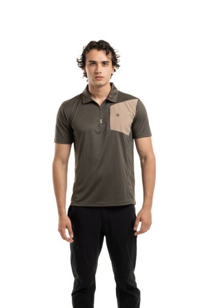 Climbolic Hydra Plus Polo Yaka T-Shirt Kırmızı - S
