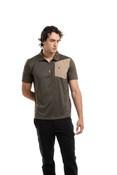 Climbolic Hydra Plus Polo Yaka T-Shirt Kırmızı - S