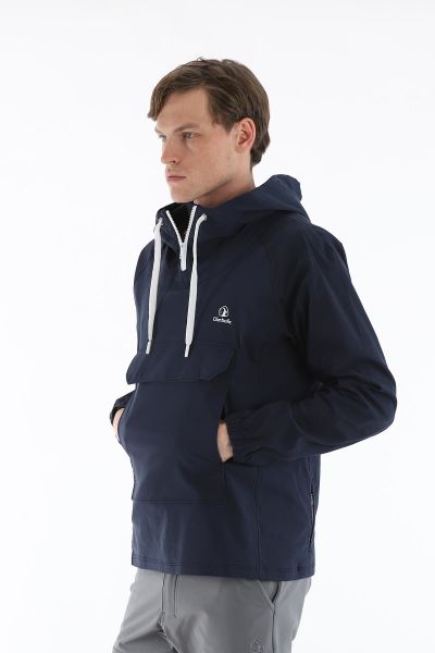 Climbolic Kanguru Kapüşonlu Erkek Rüzgarlık Lacivert - 2XL