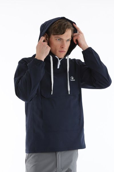 Climbolic Kanguru Kapüşonlu Erkek Rüzgarlık Lacivert - 2XL