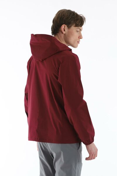 Climbolic Kanguru Kapüşonlu Erkek Rüzgarlık Bordo - 2XL
