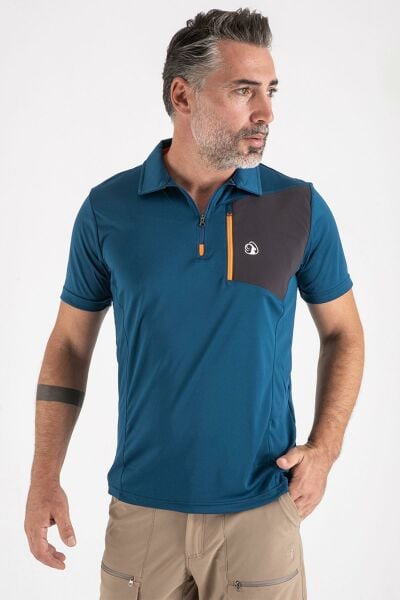 Climbolic Hydra Plus Polo Yaka T-Shirt Petrol - S