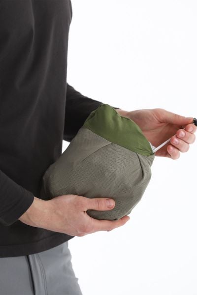 Climbolic Kanguru Kapüşonlu Erkek Rüzgarlık Olive - 2XL