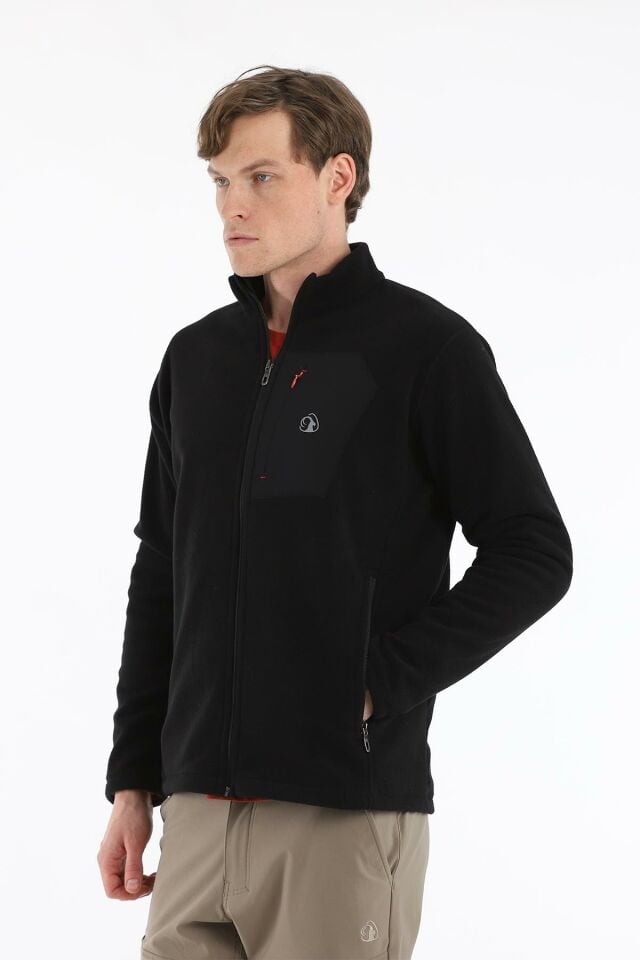 Climbolic Toros Pro Outdoor Erkek Polar Ceket Siyah - 2XL