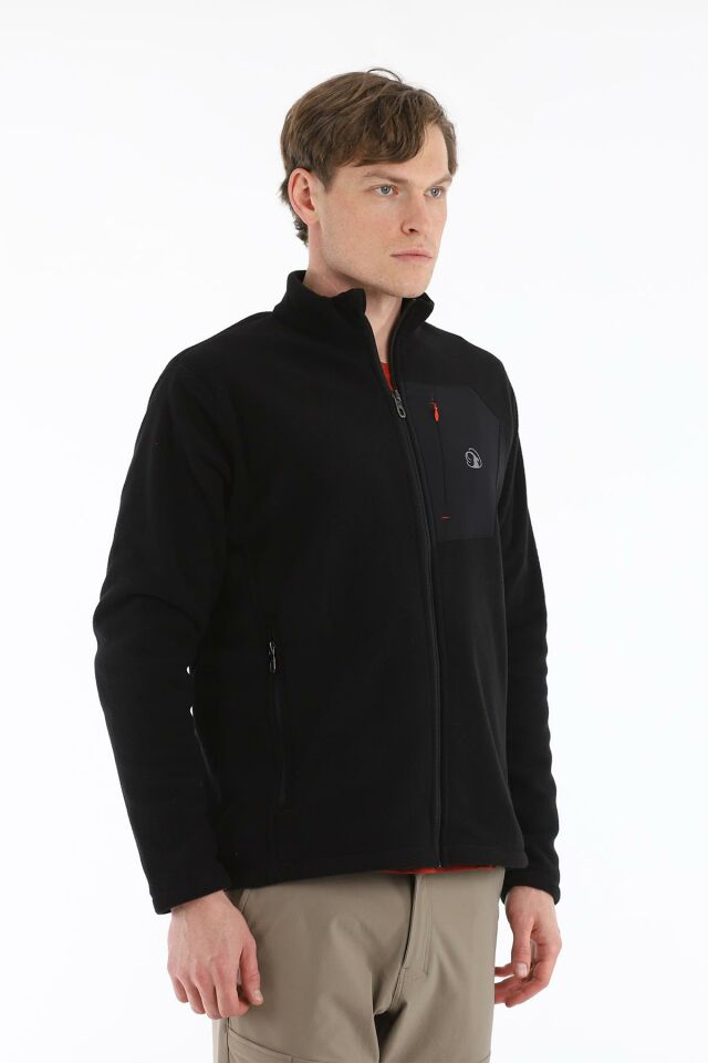 Climbolic Toros Pro Outdoor Erkek Polar Ceket Siyah - 2XL