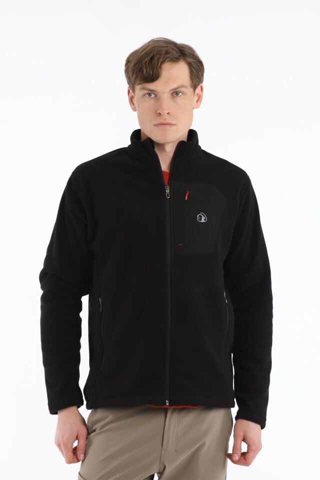 Climbolic Toros Pro Outdoor Erkek Polar Ceket Siyah - 3XL