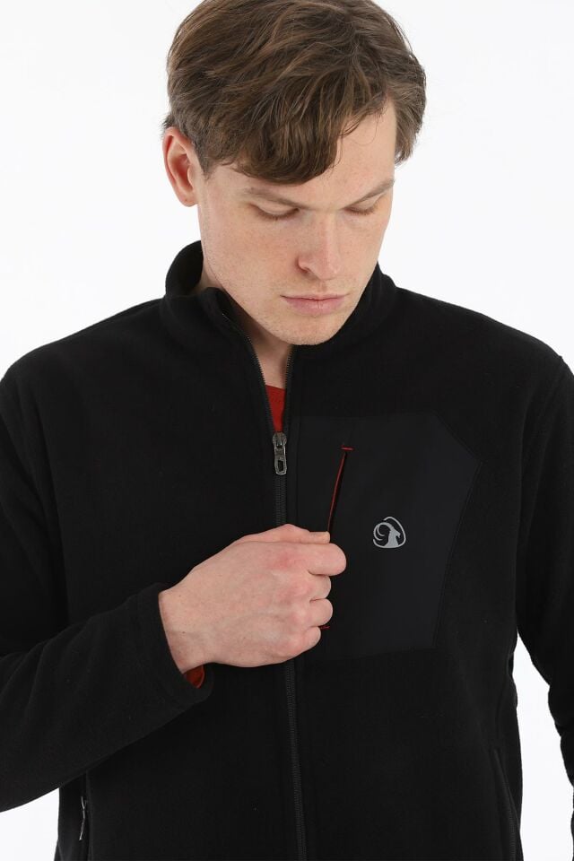 Climbolic Toros Pro Outdoor Erkek Polar Ceket Siyah - 3XL
