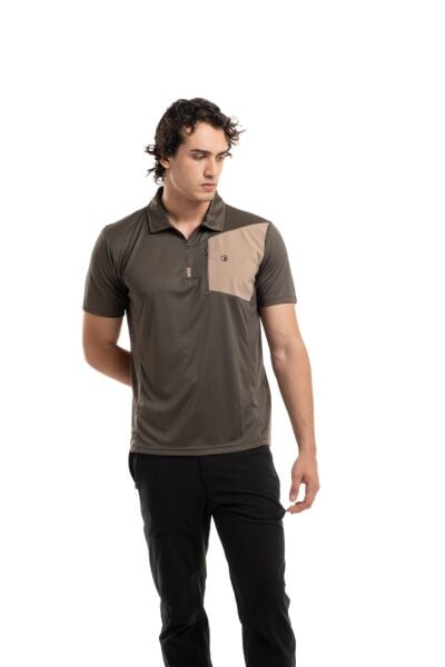 Climbolic Hydra Plus Polo Yaka T-Shirt Haki - XL