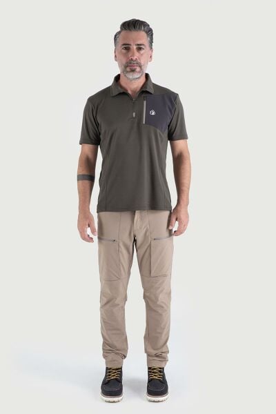 Climbolic Hydra Plus Polo Yaka T-Shirt Haki - XL