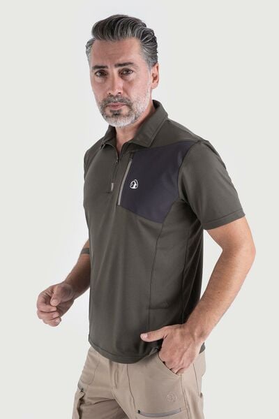 Climbolic Hydra Plus Polo Yaka T-Shirt Haki - XL