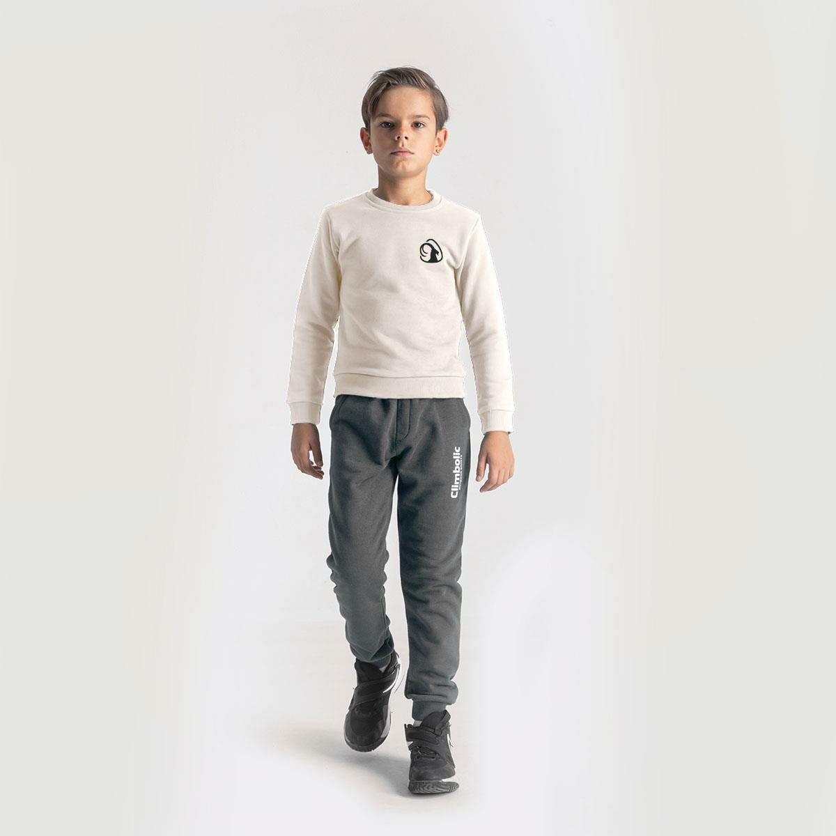 Climbolic Trek Çocuk Sweatshirt Ekru - 14 YAŞ