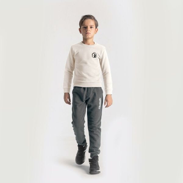 Climbolic Trek Çocuk Sweatshirt Ekru - 14 YAŞ