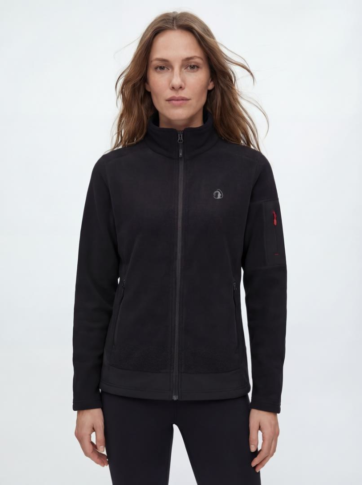 Climbolic Mary Polar Kadın Ceket Siyah - XL