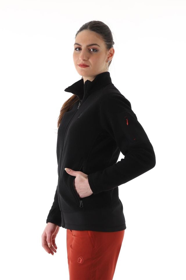 Climbolic Mary Polar Kadın Ceket Siyah - XL