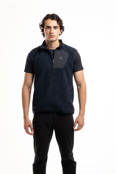 Climbolic Yıldırım Polar Erkek Yelek Siyah - Gri - XL