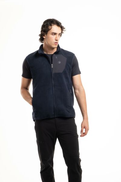 Climbolic Yıldırım Polar Erkek Yelek Siyah - Gri - XL
