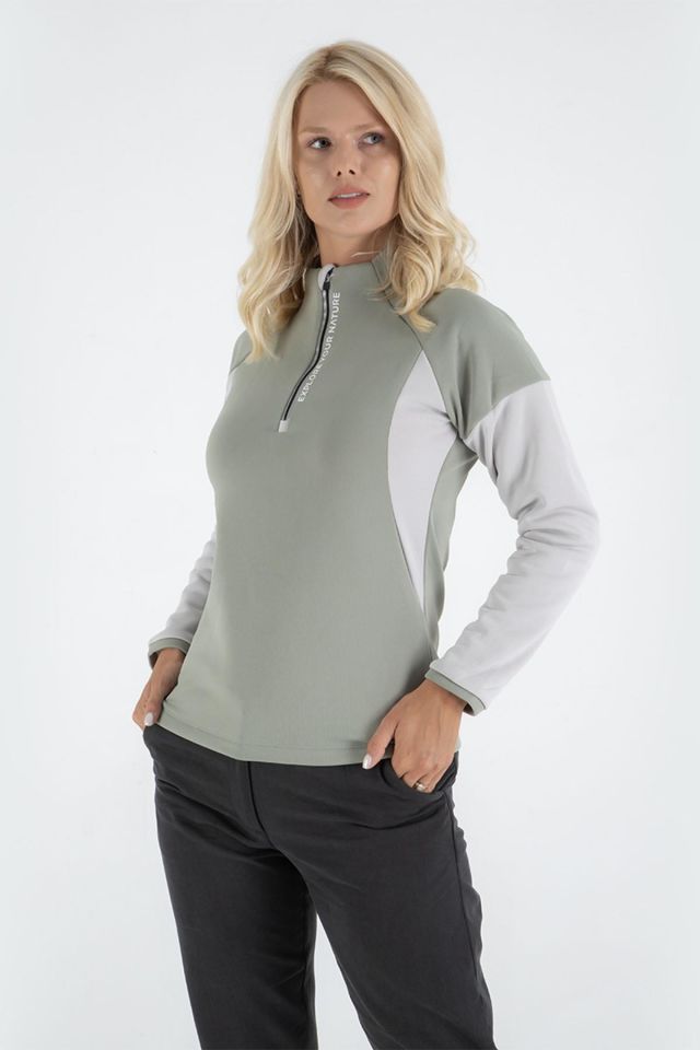 Climbolic Onyx Outdoor Polar Sweat Yeşil Krem - XL